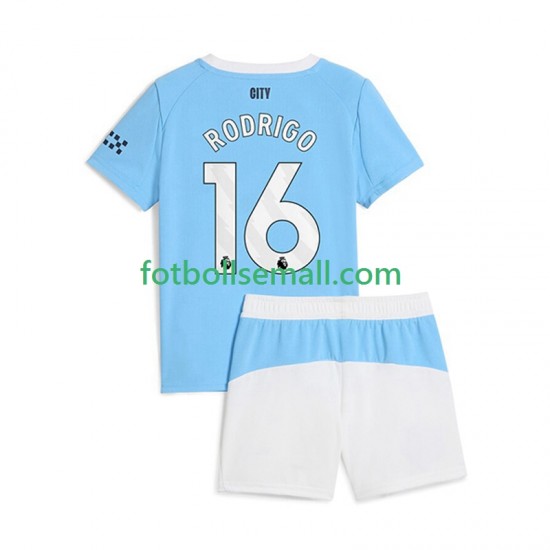Matchtröjor Manchester City Rodrigo Hernandez 16 2025-2026 Kortärmad till Barn (1:a ställ)