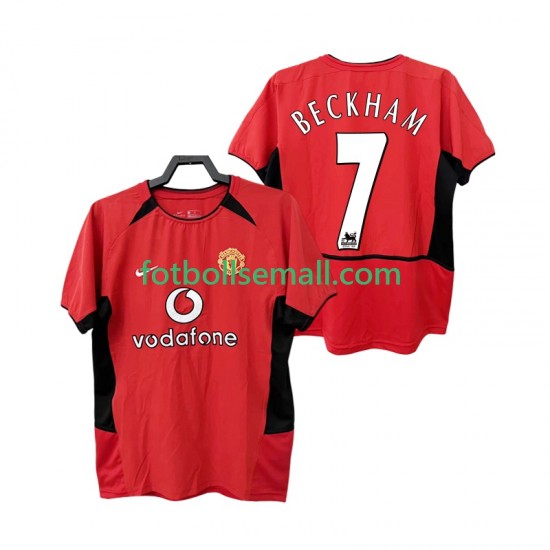 Matchtröjor Manchester United BECKHAM 7 Retro 2002 2004 Kortärmad till Herr (1:a ställ)