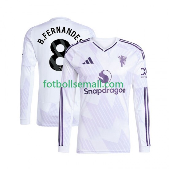 Matchtröjor Manchester United Bruno Fernandes 8 2025-2026 Långärmad till Herr (2:a ställ)