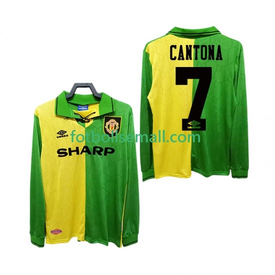 Matchtröjor Manchester United CANTONA 7 Retro 1992 1994 Långärmad till Herr (2:a ställ)
