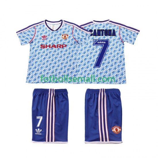 Matchtröjor Manchester United CANTONA 7 Retro 1990 1992 Kortärmad till Barn (2:a ställ)