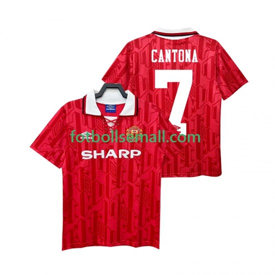 Matchtröjor Manchester United CANTONA 7 Retro 1992 1994 Kortärmad till Herr (1:a ställ)