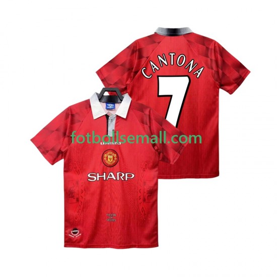 Matchtröjor Manchester United CANTONA 7 Retro 1996 1997 Kortärmad till Herr (1:a ställ)