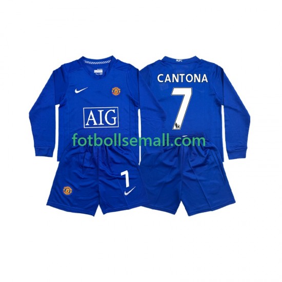 Matchtröjor Manchester United CONTONA 7 Retro 2008 2009 Långärmad till Barn (3:e ställ)