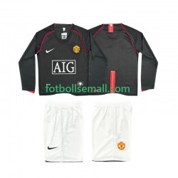 Matchtröjor Manchester United Retro 2007 2008 Långärmad till Barn (2:a ställ)