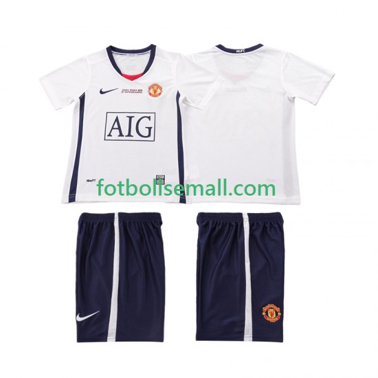 Matchtröjor Manchester United Retro Champions League 2008 2009 Kortärmad till Barn (2:a ställ)
