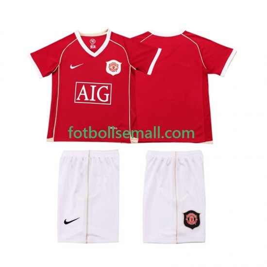 Matchtröjor Manchester United Retro 2006 2007 Kortärmad till Barn (1:a ställ)