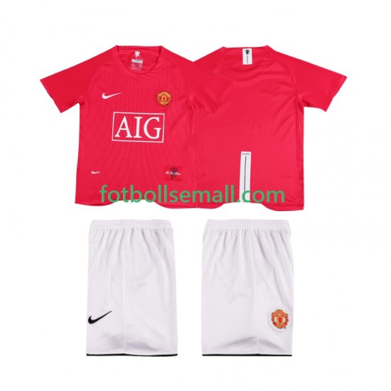 Matchtröjor Manchester United Retro Premier League 2007 2008 Kortärmad till Barn (1:a ställ)