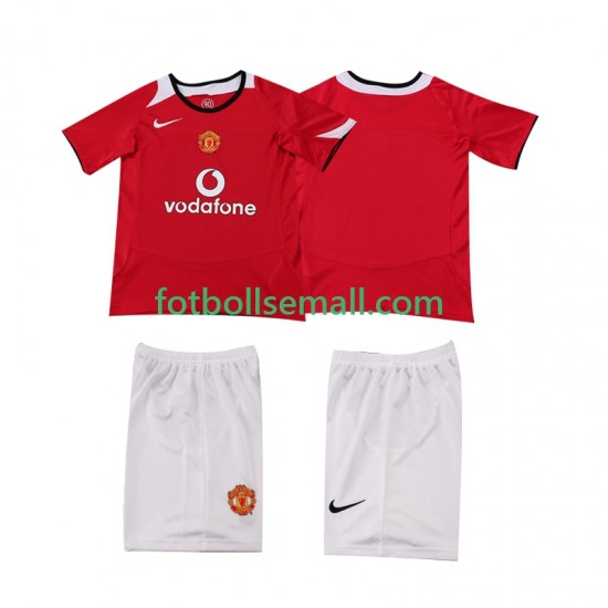 Matchtröjor Manchester United Retro 2005 2006 Kortärmad till Barn (1:a ställ)