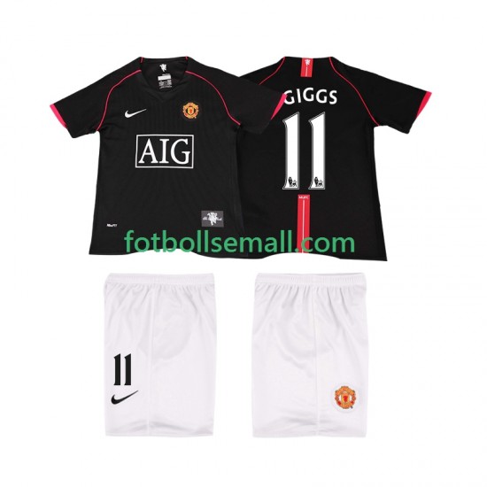 Matchtröjor Manchester United GIGGS 11 Retro 2007 2008 Kortärmad till Barn (2:a ställ)
