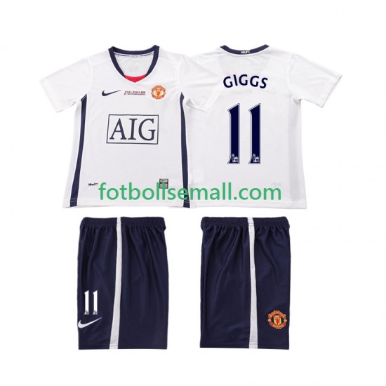 Matchtröjor Manchester United GIGGS 11 Retro Champions League 2008 2009 Kortärmad till Barn (2:a ställ)