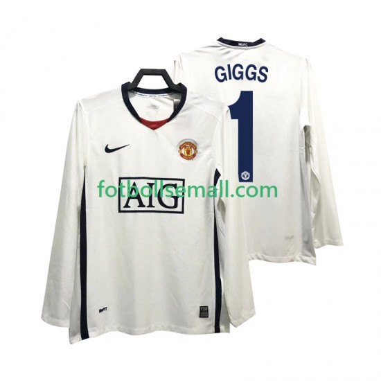 Matchtröjor Manchester United GIGGS 11 Retro Premier League 2008 2009 Långärmad till Herr (2:a ställ)