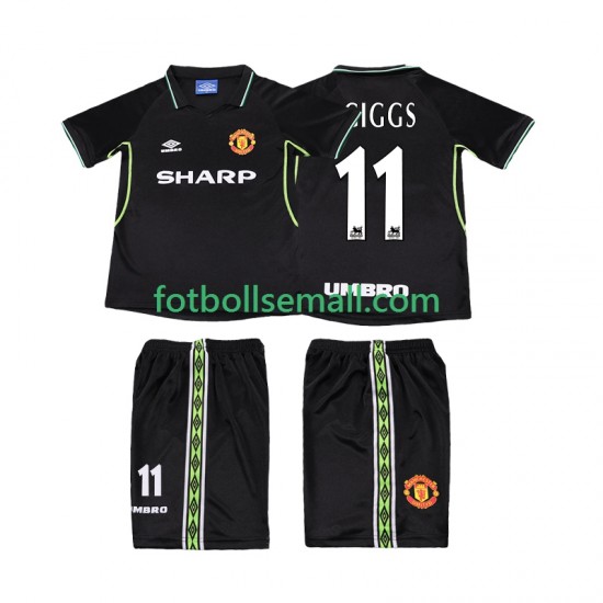 Matchtröjor Manchester United GIGGS 11 Retro 1998 1999 Kortärmad till Barn (3:e ställ)