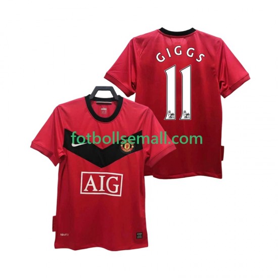 Matchtröjor Manchester United GIGGS 11 Retro 2009 2010 Kortärmad till Herr (1:a ställ)