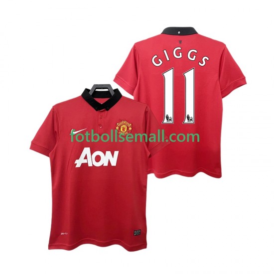 Matchtröjor Manchester United GIGGS 11 Retro 2013 2014 Kortärmad till Herr (1:a ställ)