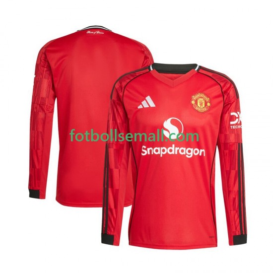 Matchtröjor Manchester United 2025-2026 Långärmad till Herr (1:a ställ)