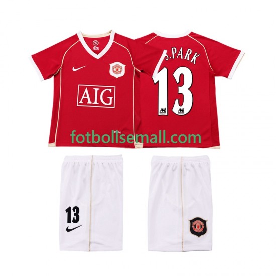 Matchtröjor Manchester United J.S.PARK 13 Retro 2006 2007 Kortärmad till Barn (1:a ställ)