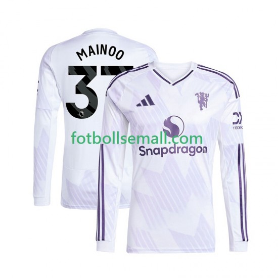 Matchtröjor Manchester United Kobbie Mainoo 37 2025-2026 Långärmad till Herr (2:a ställ)