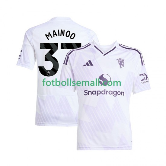 Matchtröjor Manchester United Kobbie Mainoo 37 2025-2026 Kortärmad till Herr (2:a ställ)