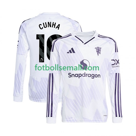 Matchtröjor Manchester United Matheus Cunha 10 2025-2026 Långärmad till Herr (2:a ställ)