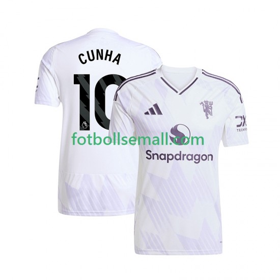Matchtröjor Manchester United Matheus Cunha 10 2025-2026 Kortärmad till Herr (2:a ställ)