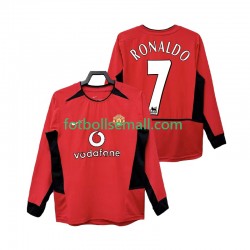 Matchtröjor Manchester United RONALDO 7 Retro 2002 2004 Långärmad till Herr (1:a ställ)