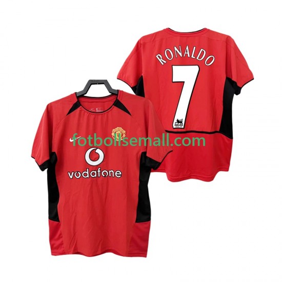 Matchtröjor Manchester United RONALDO 7 Retro 2002 2004 Kortärmad till Herr (1:a ställ)
