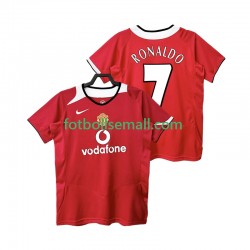 Matchtröjor Manchester United RONALDO 7 Retro 2005 2006 Kortärmad till Herr (1:a ställ)