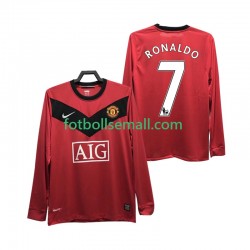 Matchtröjor Manchester United RONALDO 7 Retro 2009 2010 Långärmad till Herr (1:a ställ)