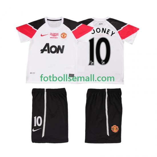 Matchtröjor Manchester United ROONEY 10 Retro Champions League 2011 2012 Kortärmad till Barn (3:e ställ)