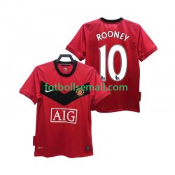 Matchtröjor Manchester United ROONEY 10 Retro 2009 2010 Kortärmad till Herr (1:a ställ)