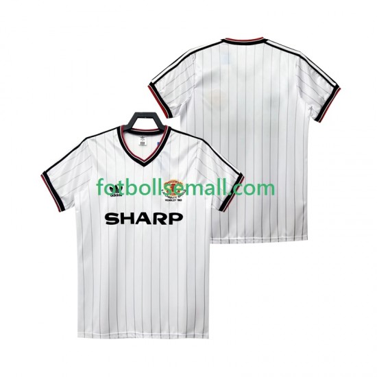 Matchtröjor Manchester United Retro 1983 1984 Kortärmad till Herr (2:a ställ)