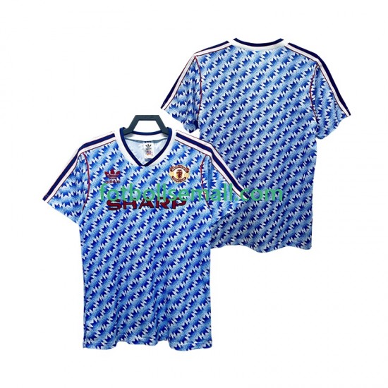 Matchtröjor Manchester United Retro 1990 1992 Kortärmad till Herr (2:a ställ)