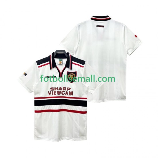 Matchtröjor Manchester United Retro 1998 1999 Kortärmad till Herr (2:a ställ)