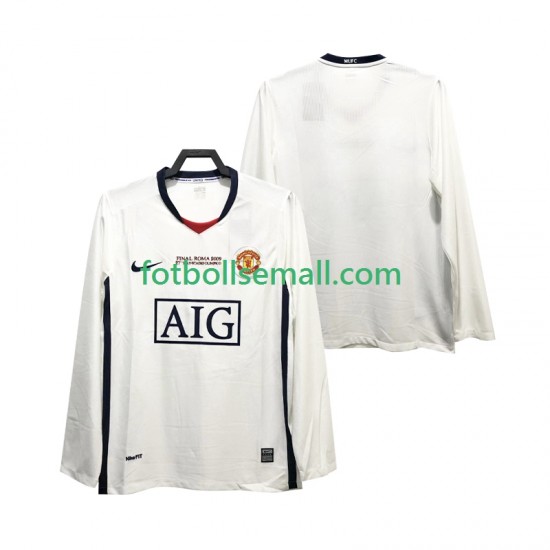 Matchtröjor Manchester United Retro Champions League 2008 2009 Långärmad till Herr (2:a ställ)