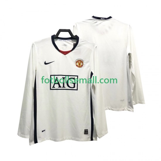 Matchtröjor Manchester United Retro Premier League 2008 2009 Långärmad till Herr (2:a ställ)