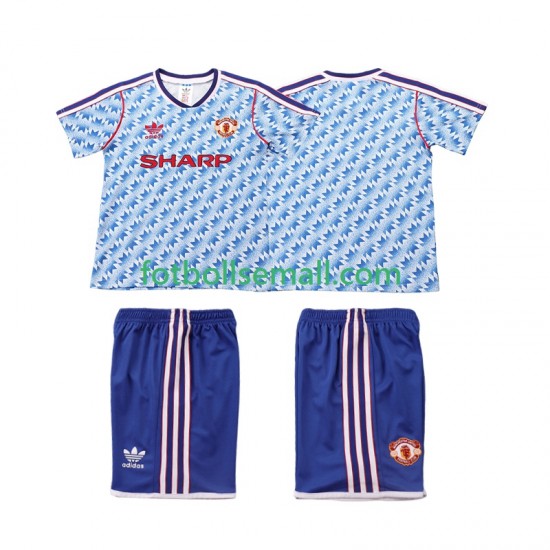 Matchtröjor Manchester United Retro 1990 1992 Kortärmad till Barn (2:a ställ)