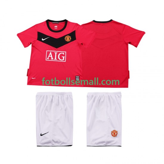 Matchtröjor Manchester United Retro 2009 2010 Kortärmad till Barn (1:a ställ)