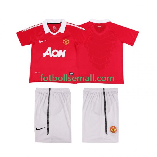 Matchtröjor Manchester United Retro 2010 2011 Kortärmad till Barn (1:a ställ)