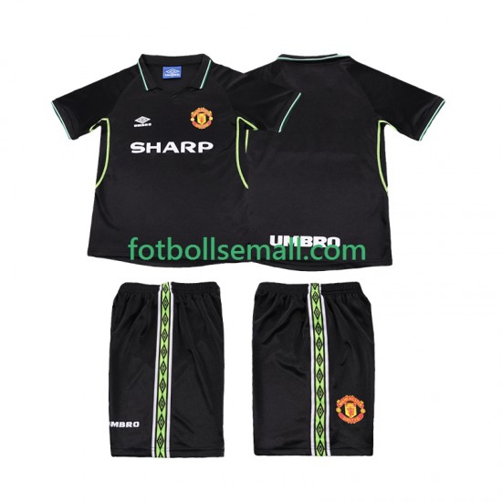 Matchtröjor Manchester United Retro 1998 1999 Kortärmad till Barn (3:e ställ)