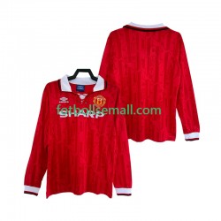 Matchtröjor Manchester United Retro 1992 1994 Långärmad till Herr (1:a ställ)