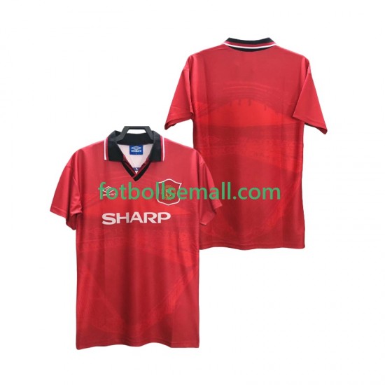 Matchtröjor Manchester United Retro 1994 1996 Kortärmad till Herr (1:a ställ)