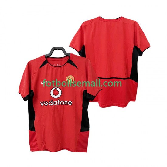 Matchtröjor Manchester United Retro 2002 2004 Kortärmad till Herr (1:a ställ)