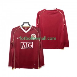 Matchtröjor Manchester United Retro 2006 2007 Långärmad till Herr (1:a ställ)