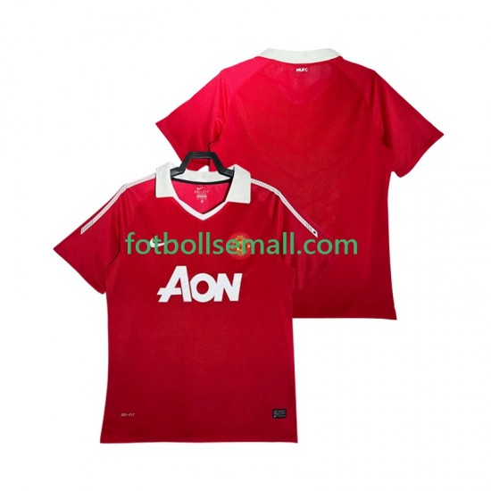 Matchtröjor Manchester United Retro 2010 2011 Kortärmad till Herr (1:a ställ)