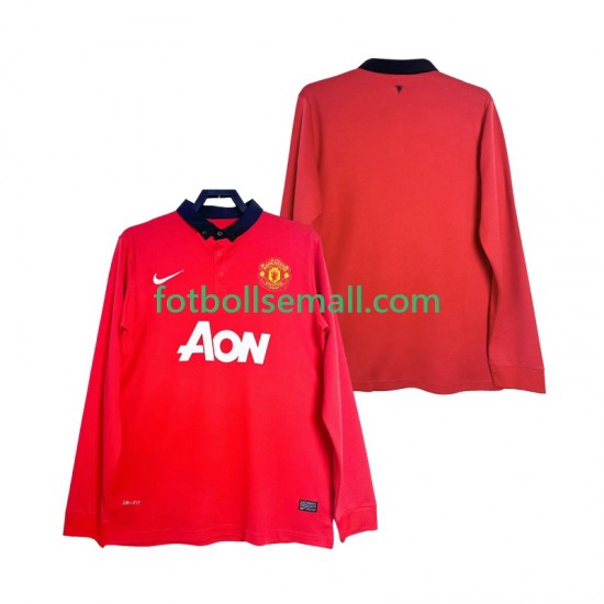 Matchtröjor Manchester United Retro 2013 2014 Långärmad till Herr (1:a ställ)
