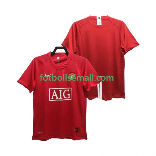 Matchtröjor Manchester United Retro Premier League 2007 2008 Kortärmad till Herr (1:a ställ)