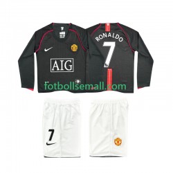 Matchtröjor Manchester United Ronaldo 7 Retro 2007 2008 Långärmad till Barn (2:a ställ)
