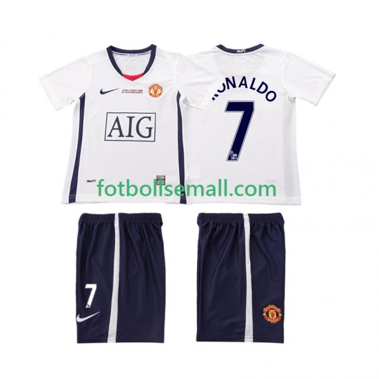 Matchtröjor Manchester United Ronaldo 7 Retro Champions League 2008 2009 Kortärmad till Barn (2:a ställ)