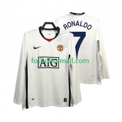 Matchtröjor Manchester United Ronaldo 7 Retro Premier League 2008 2009 Långärmad till Herr (2:a ställ)